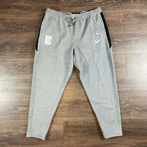 Nike NBA Los Angeles Clippers Men’s Gray Activewear Sweatpants Size 4XL-Tall NEW